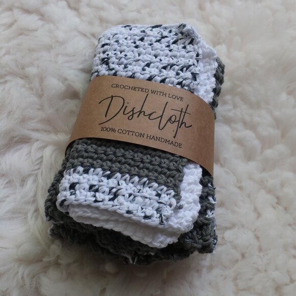 Multicolored Crochet Dish Drying Mats 100% Cotton Kitchen - Picture 8 of 13